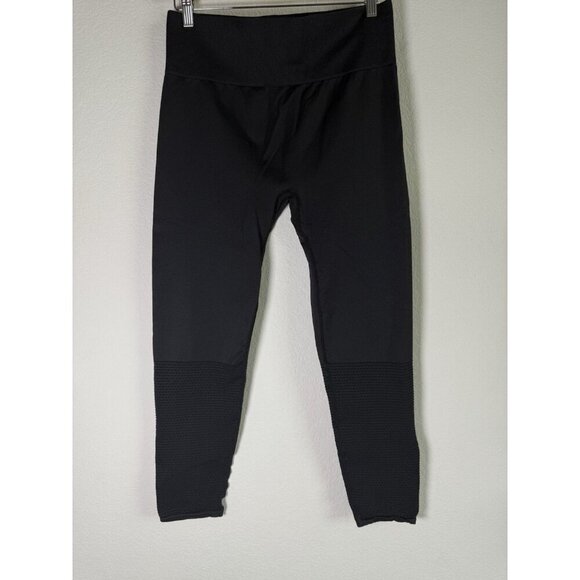 Fabletics Women’s High Waisted Seemless Black Leggings Mesh Pattern Gym Size‎ XL - Picture 5 of 13